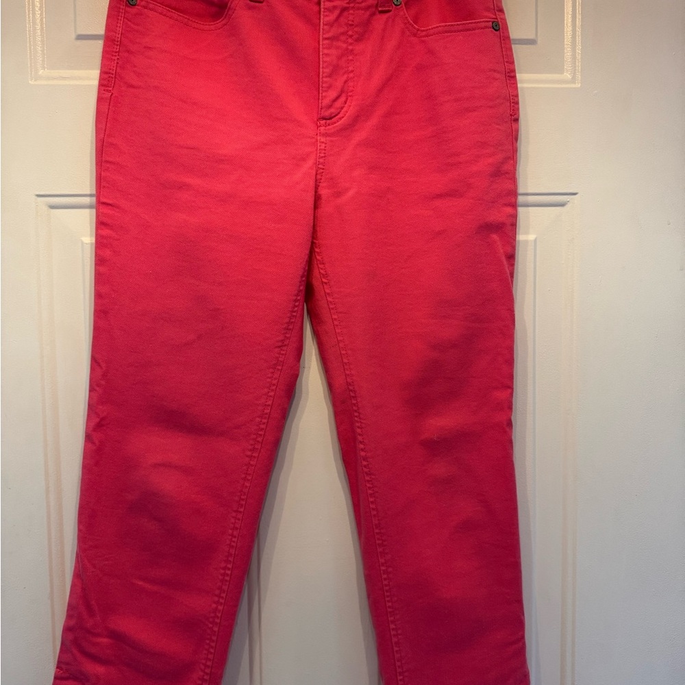 Talbots Vivid Pink Cropped Jeans